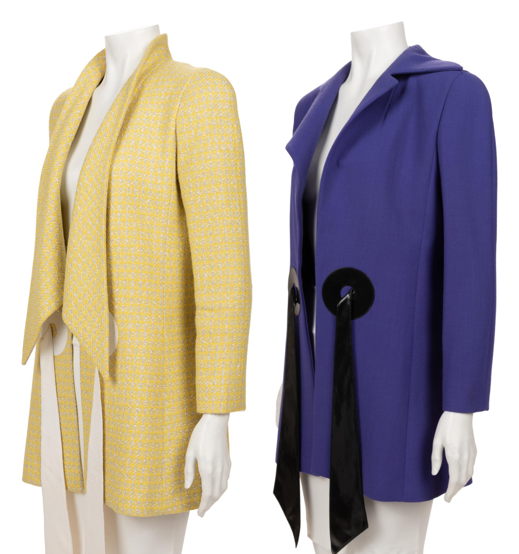 Two Pierre Cardin Haute Couture Jackets, 1990-2000s