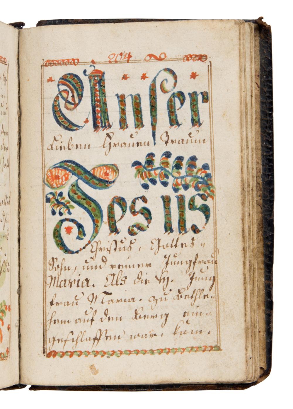 BOHEMIAN ILLUMINATOR Prayerbook, in German (Sorbian-German dialect), illuminated manuscript on paper [Czechia, Planá, 8 May, 1794]