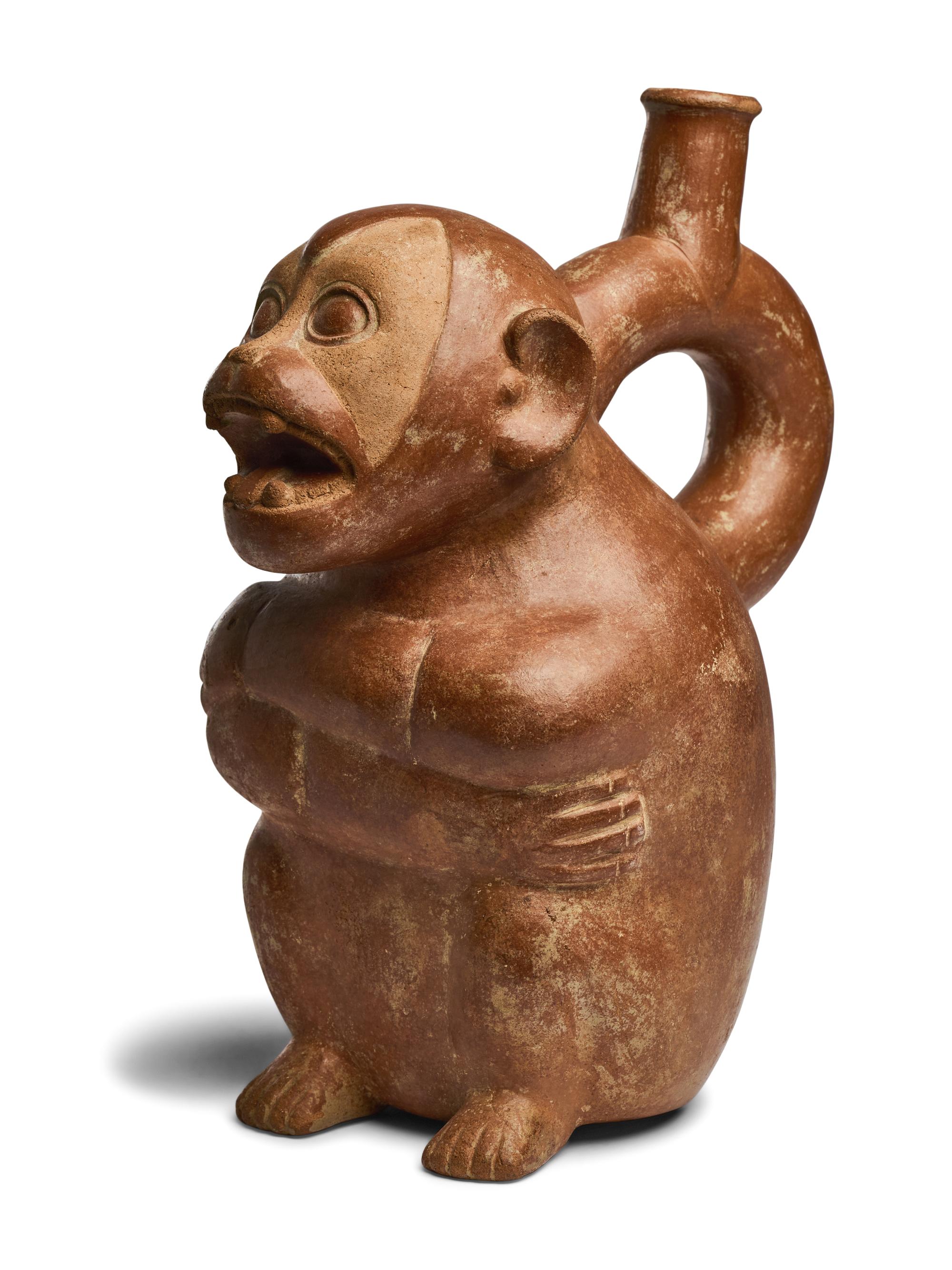 A Moche Monkey Vessel