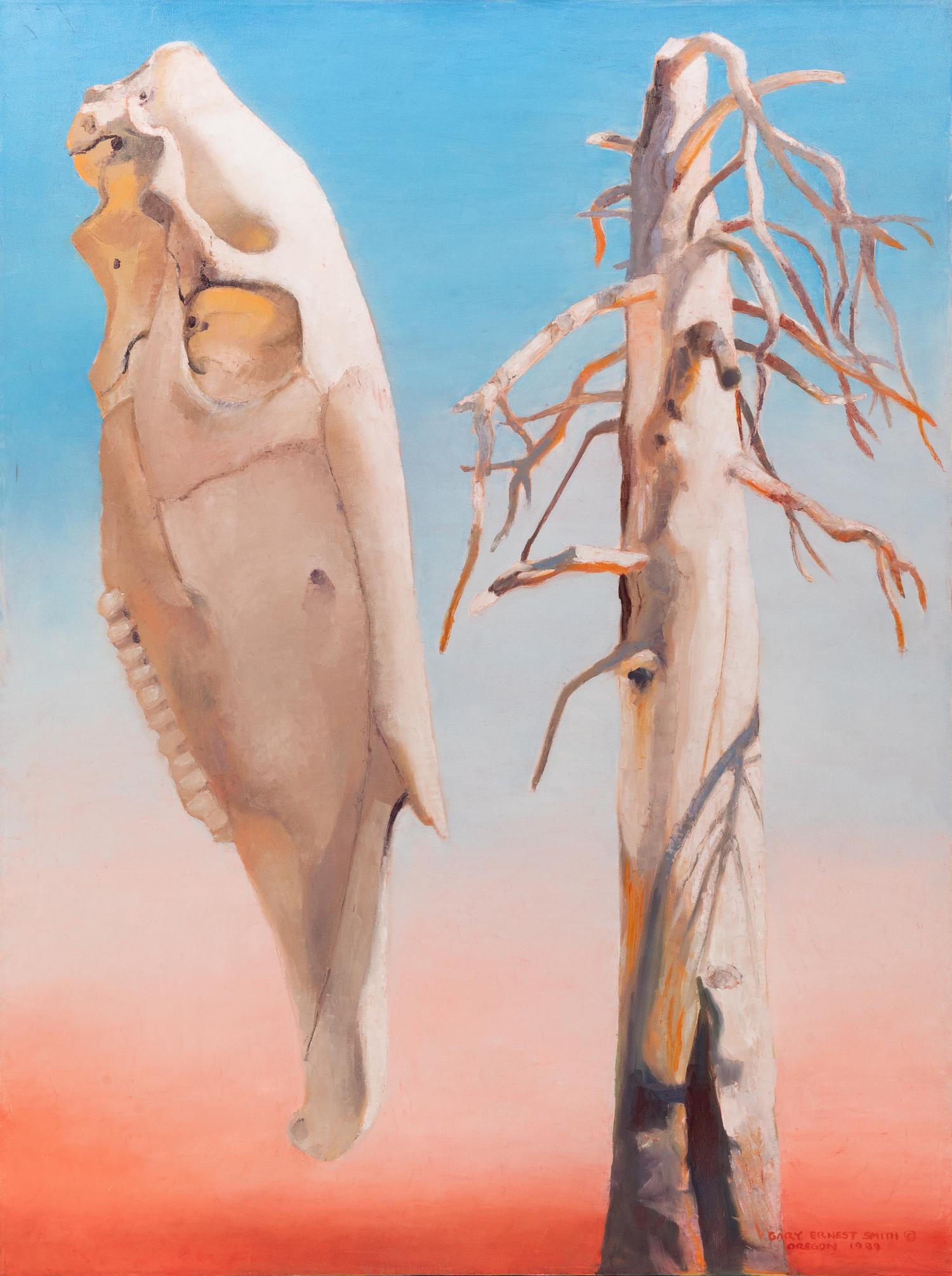 Wild Horse Skull with Dead Snag , 1989