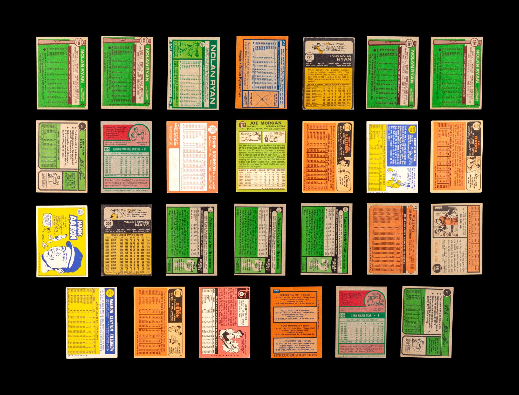 A Group of 373 Assorted 1960s and 1970s Topps Baseball Cards, Including Multiple Hall of Famers, Stars and Rookies (Including Three Ozzie Smith Rookie Cards),