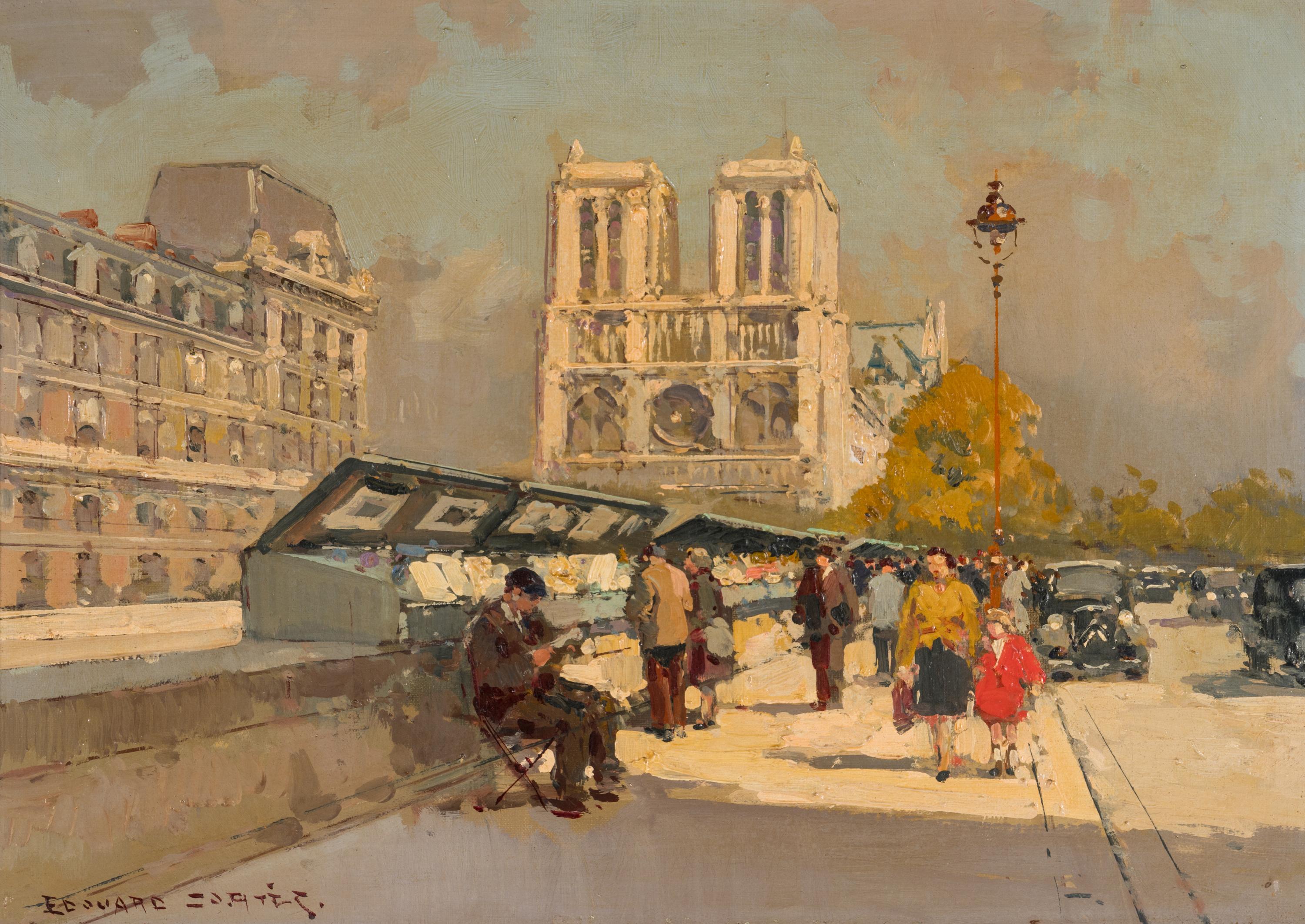 Notre-Dame et les Bouquinistes , c. 1954