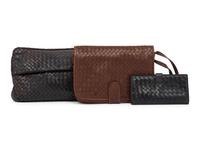 Three Bottega Veneta Intrecciato Leather Bags/Wallets