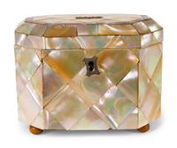 A Victorian Mother-of-Pearl Tea Caddy — 19TH CENTURY