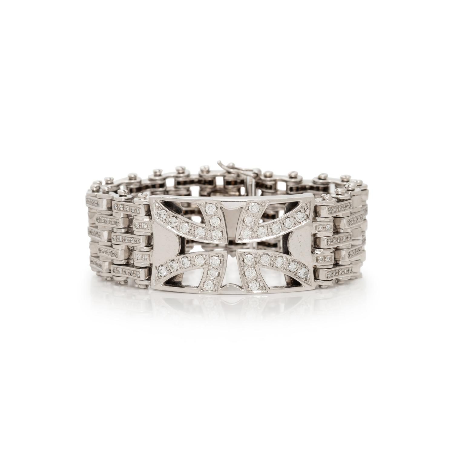WHITE GOLD AND DIAMOND BRACELET