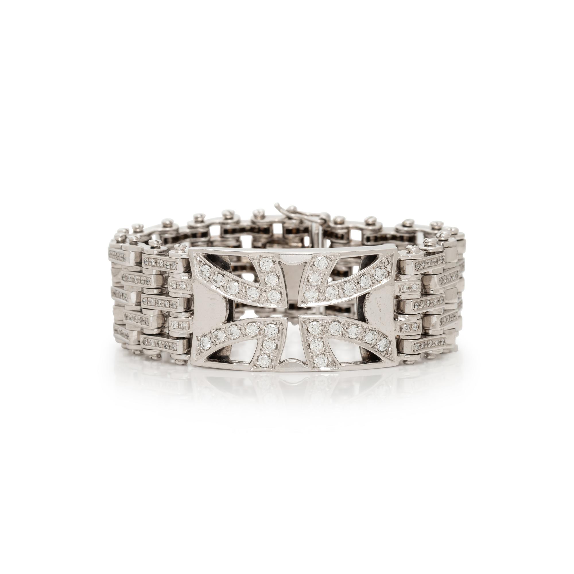 WHITE GOLD AND DIAMOND BRACELET