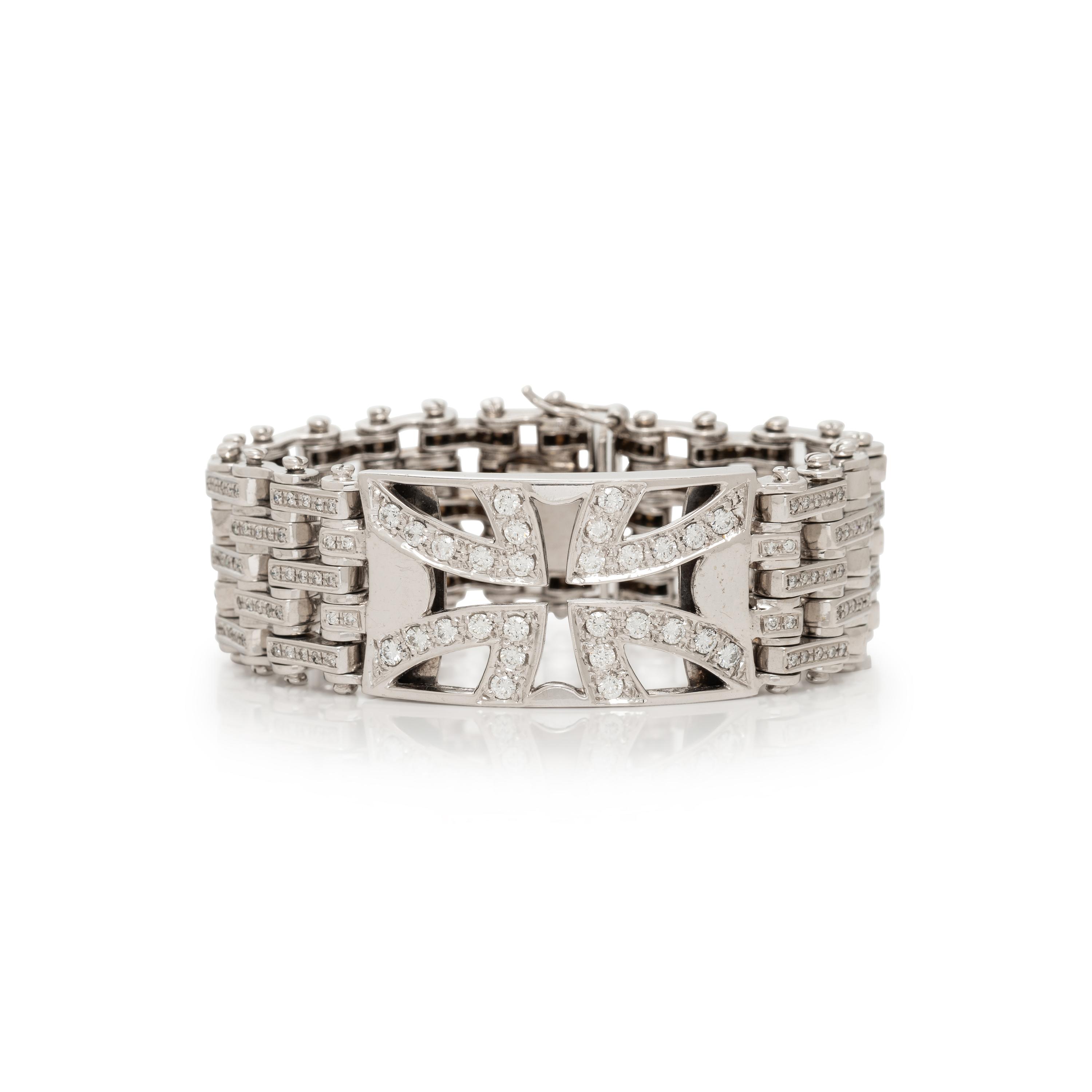 WHITE GOLD AND DIAMOND BRACELET