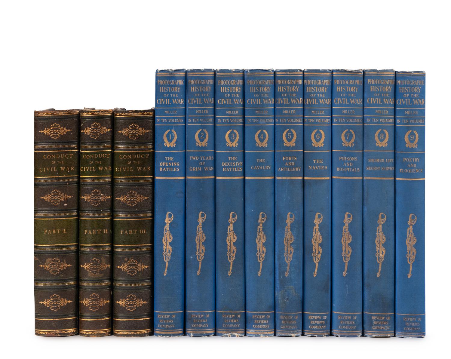 [CIVIL WAR]. A group of 2 sets in 12 volumes, comprising: