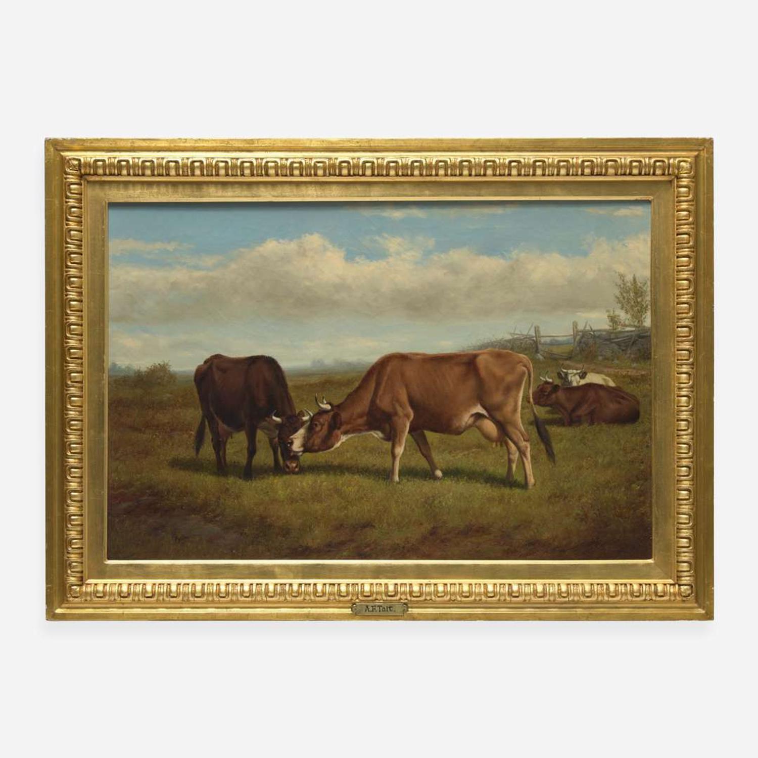 Arthur Fitzwilliam Tait (American, 1819–1905) Good Friends-- UNSOLD in Sale 1772.