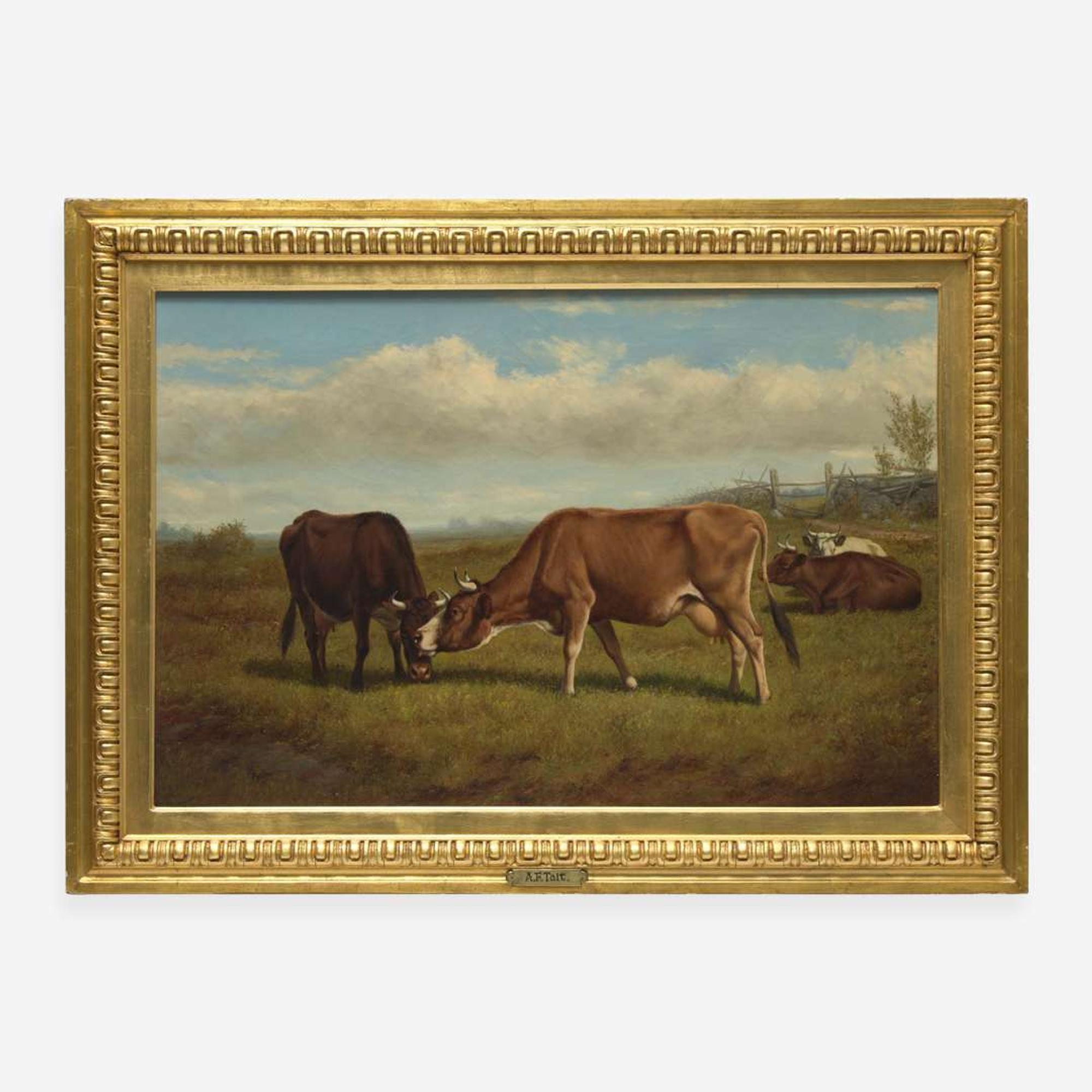 Arthur Fitzwilliam Tait (American, 1819–1905) Good Friends-- UNSOLD in Sale 1772.