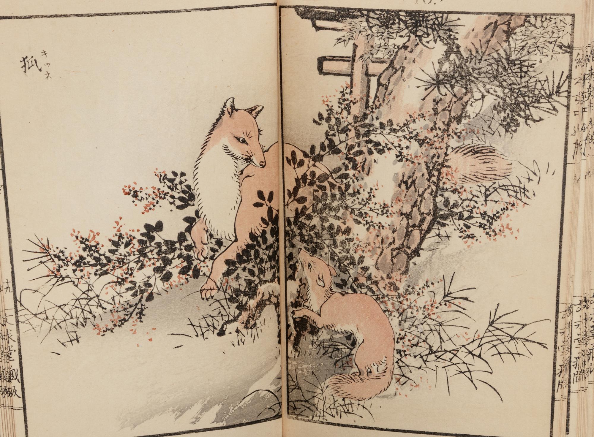 [ILLUSTRATED BOOKS] A group of woodblock printed works about Japanese Paintings, comprising: