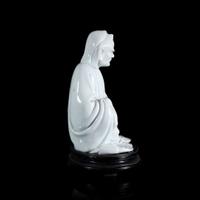 A Chinese blanc de Chine figure of Bodhidharma 德化瓷菩提达摩