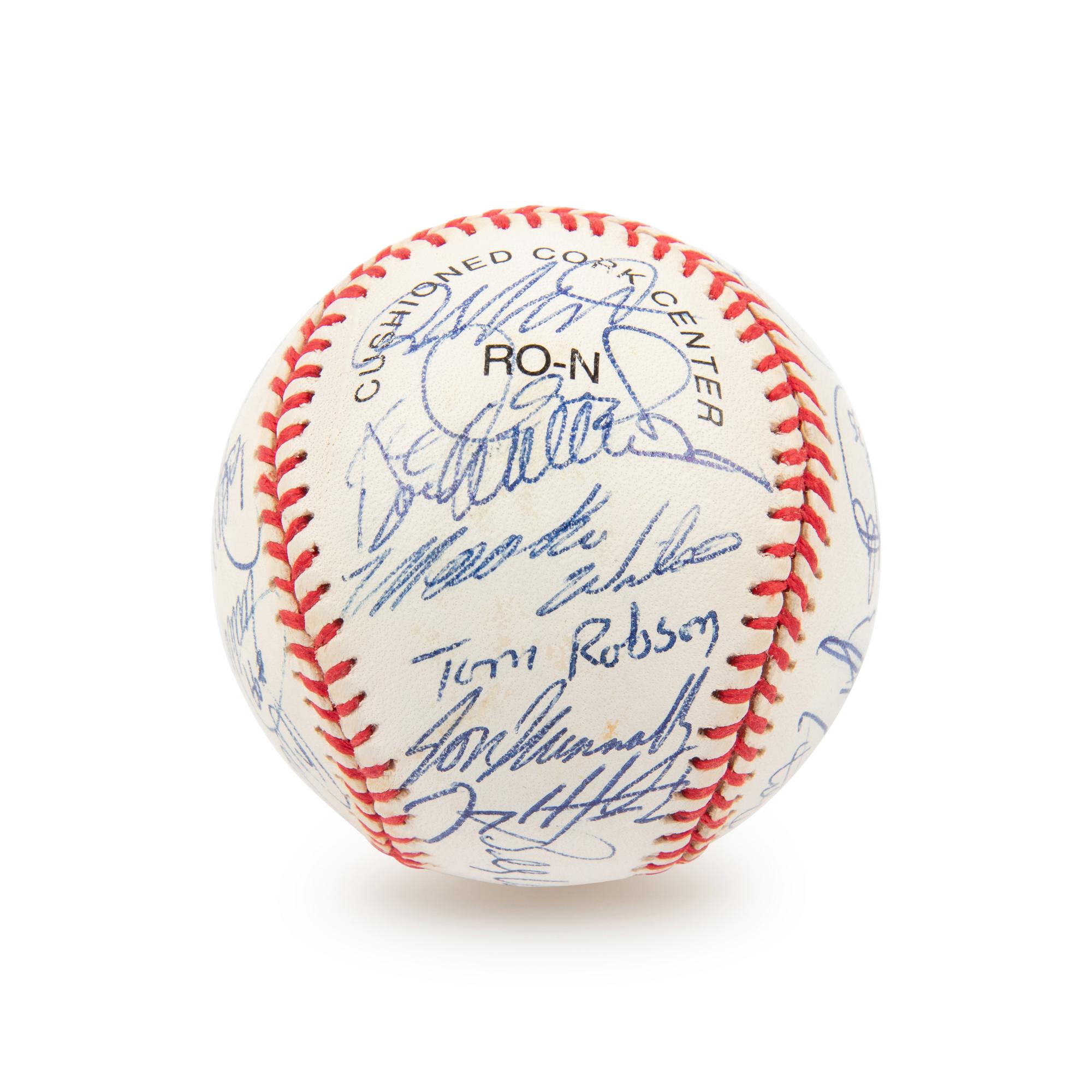 A 2000 National League Champion New York Mets Team Signed Autograph Baseball - 31 Signatures (Beckett Authentication Services Letter)