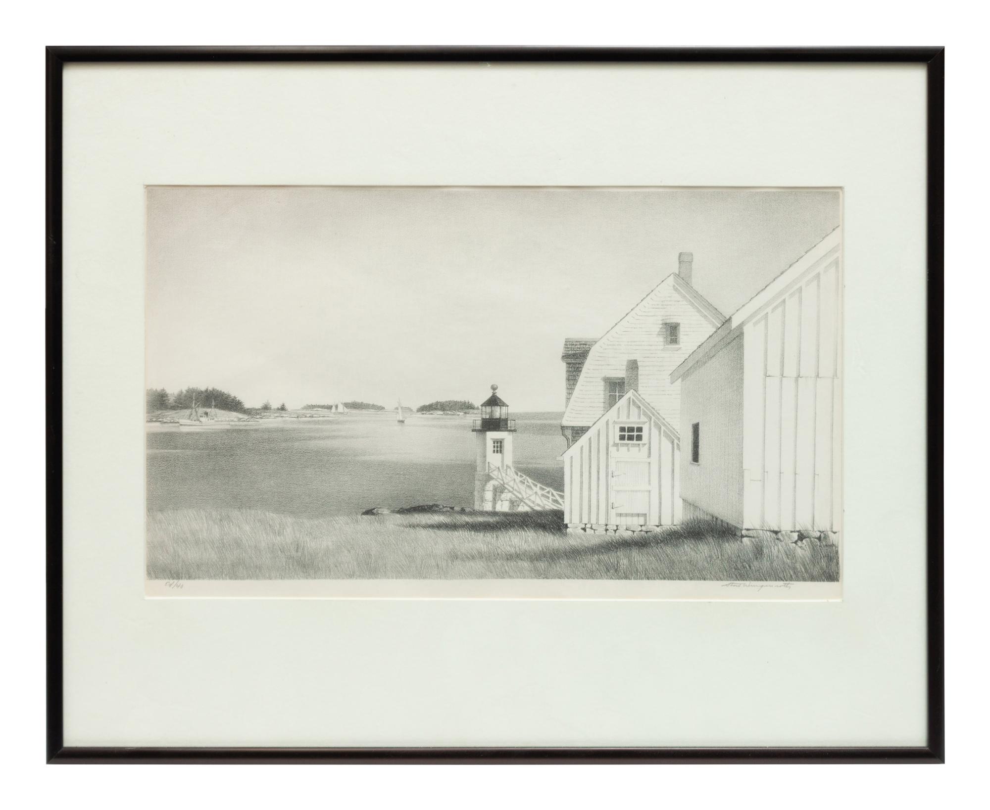 A group of four prints ( Country House, Wiscasset, Maine , 1953; Down East, Port Clyde, Maine, 1958; Season's End; Window in Wiscasset, 1946)