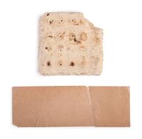 Civil War hardtack received by identified veteran in September 1864 with historical society tag.