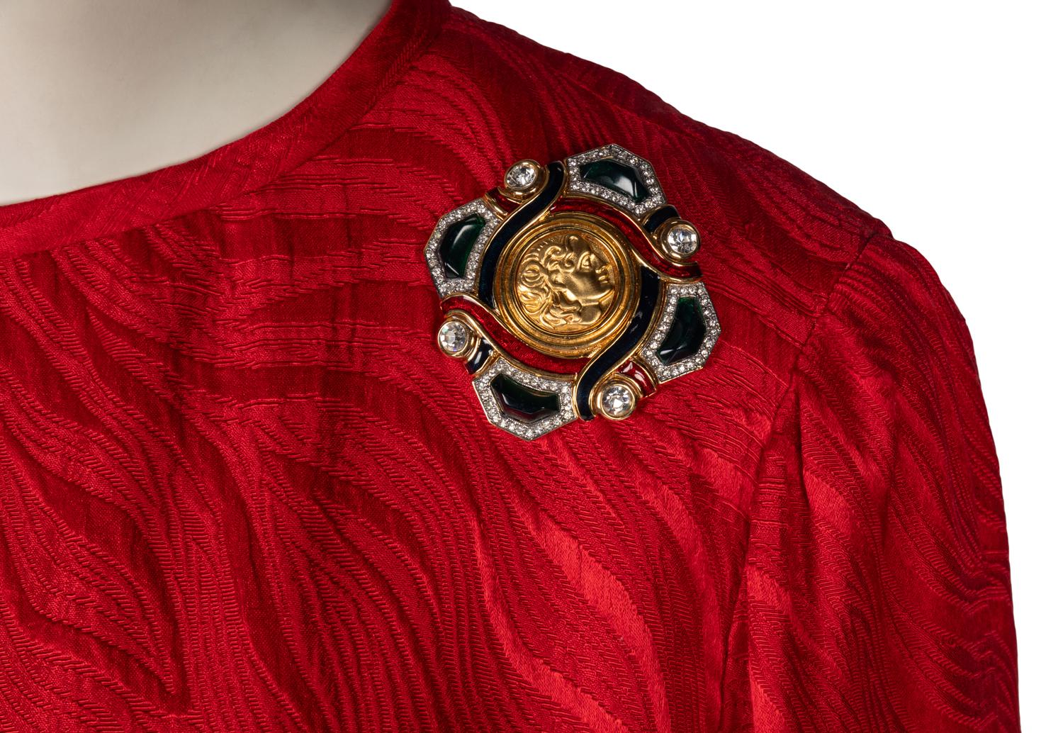 Collection of Three Designer Ensembles, Accompanied by a Collection of Costume Jewelry