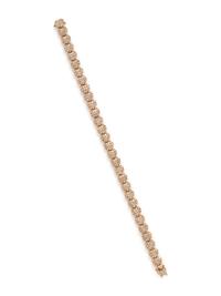 YELLOW GOLD AND DIAMOND HEART BRACELET