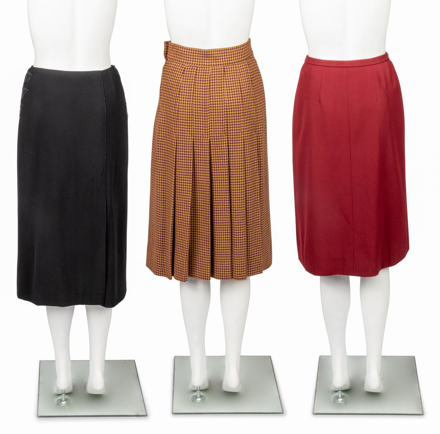 Three Hermès Skirts, 1970-80s