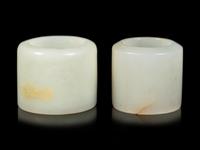 Two White Jade Archer's Rings