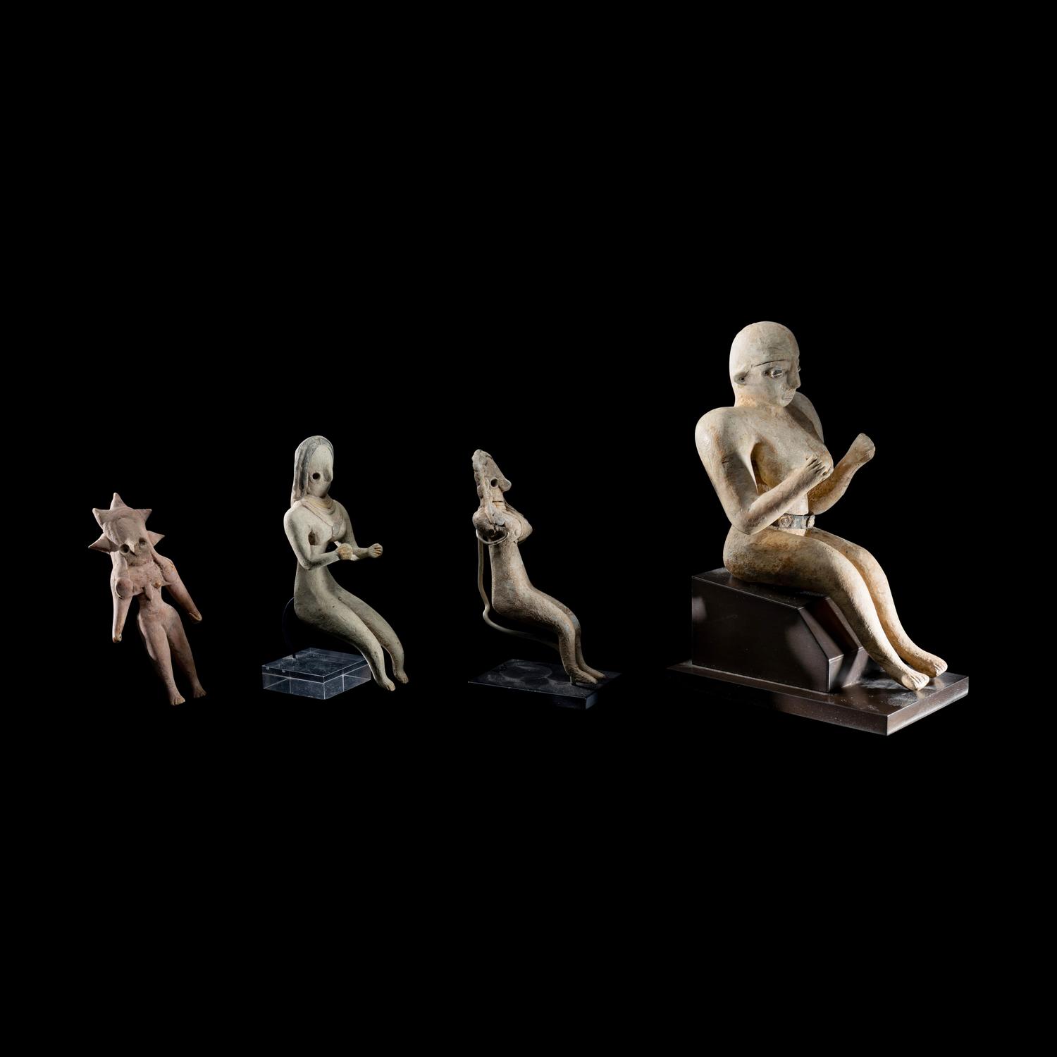 Four Indus Valley Terracotta Female Figures