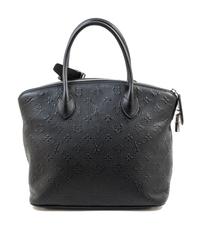 A Louis Vuitton Black Empreinte Montaigne Handbag, 11" x 10.5" x 6"; Handle drop: 4.5".