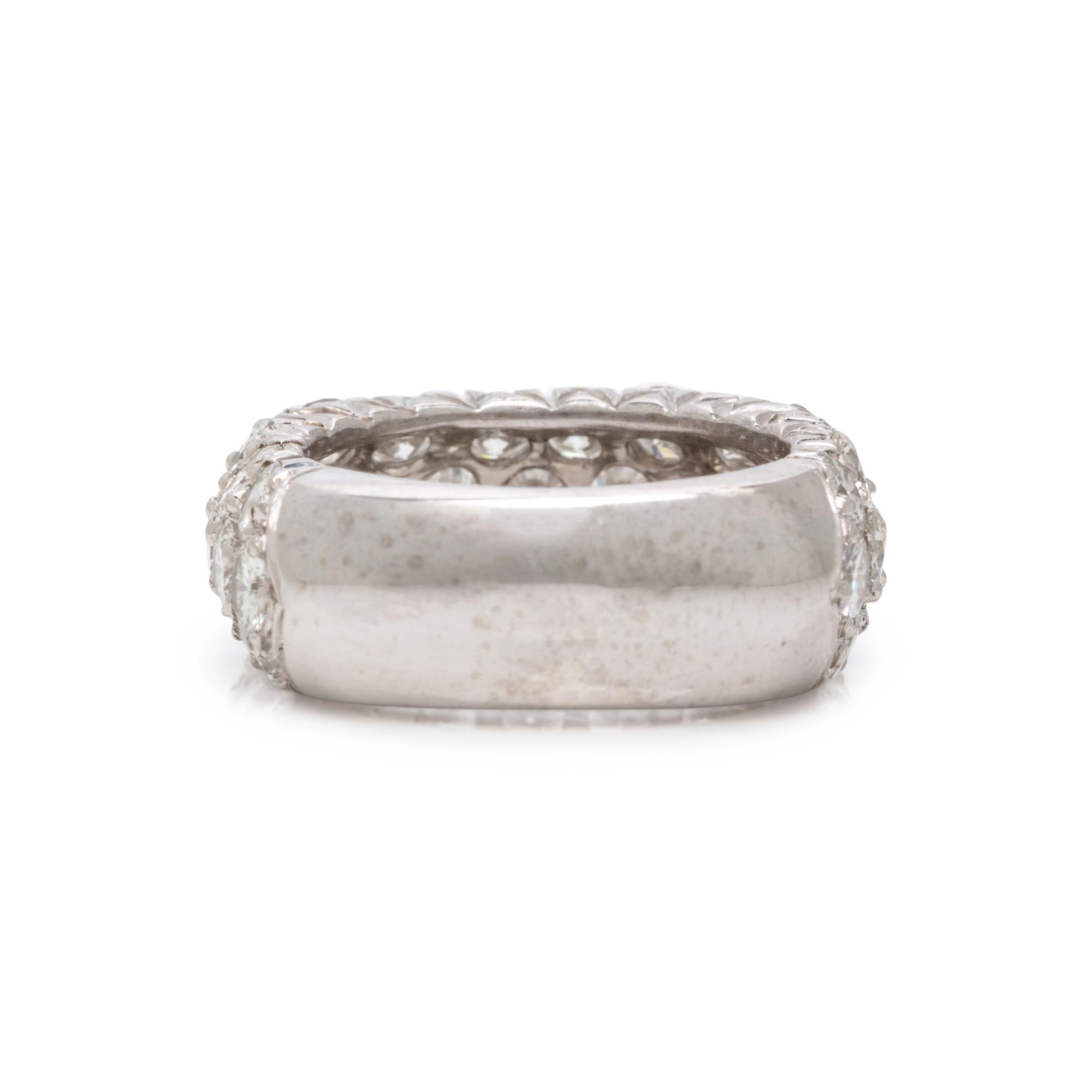Diamond and Platinum Ring