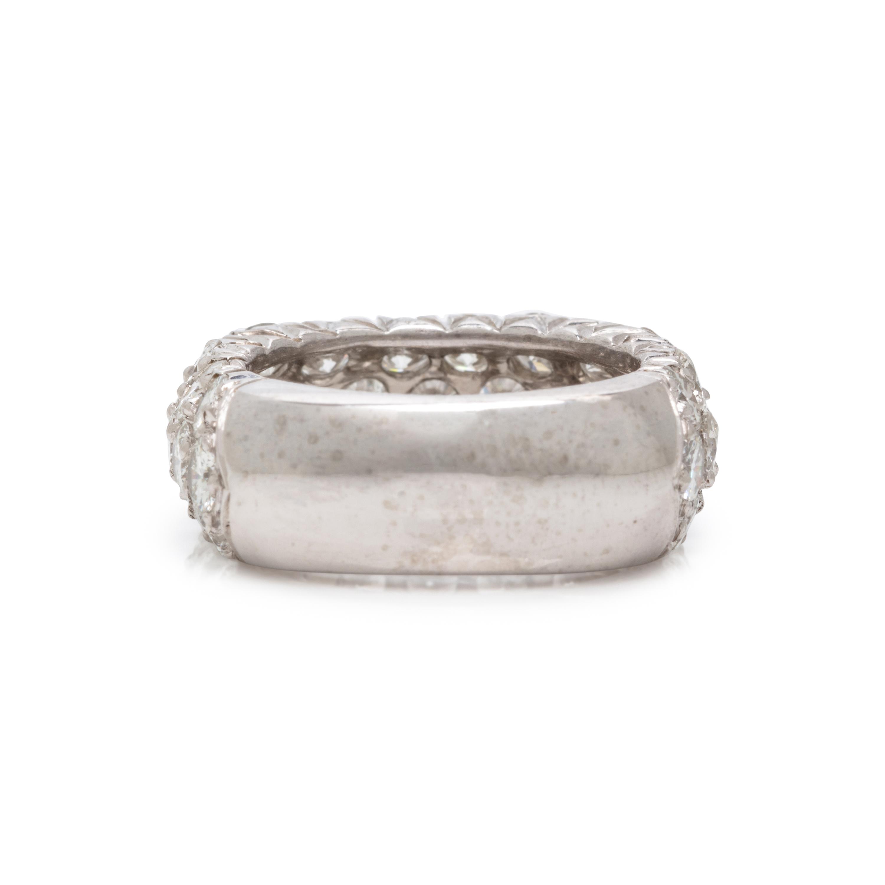 Diamond and Platinum Ring