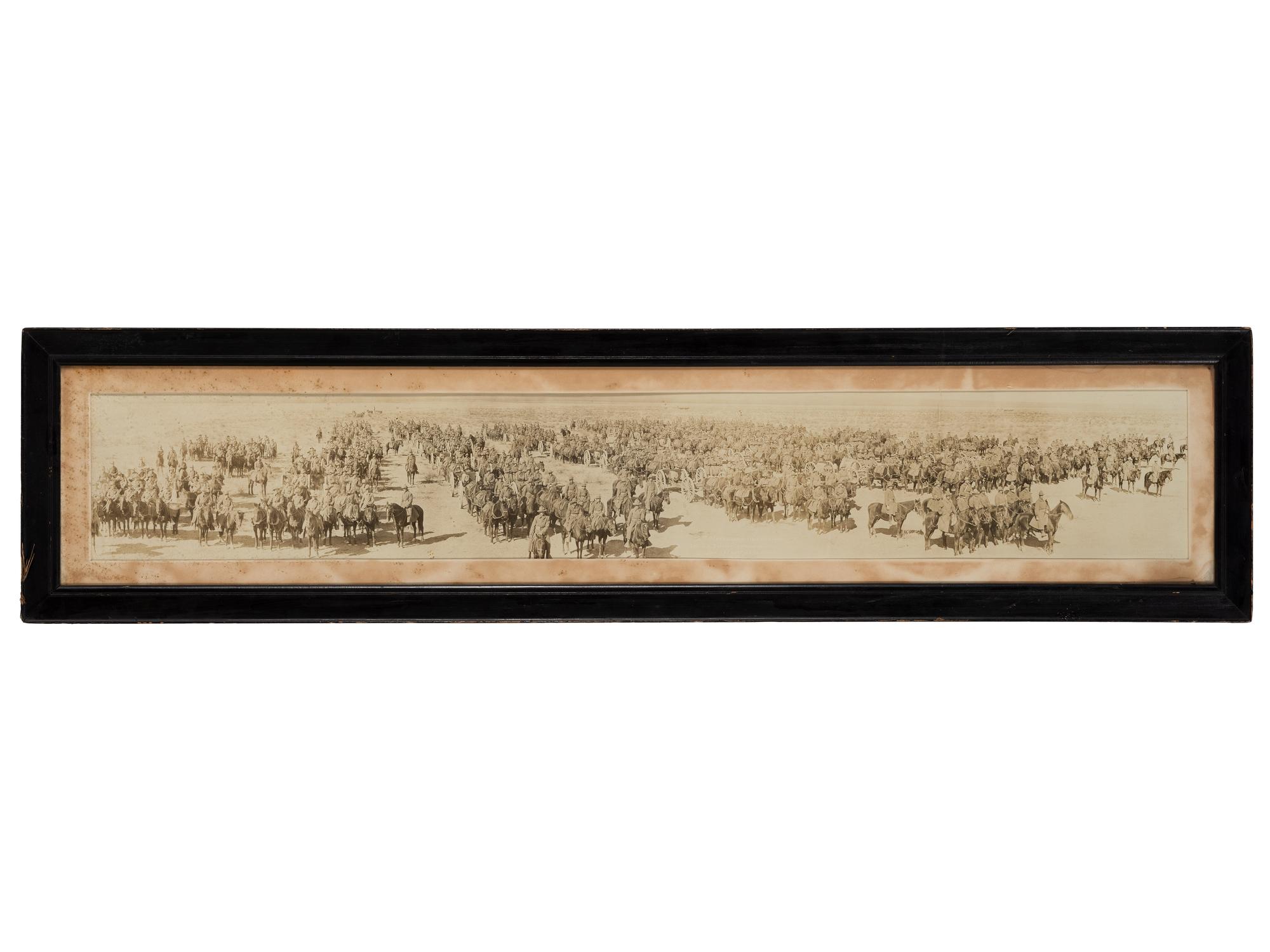 [WORLD WAR I]. 2nd Pennsylvania Field Artillery oversize panorama photograph. Camp Stewart, El Paso, TX, 1916.