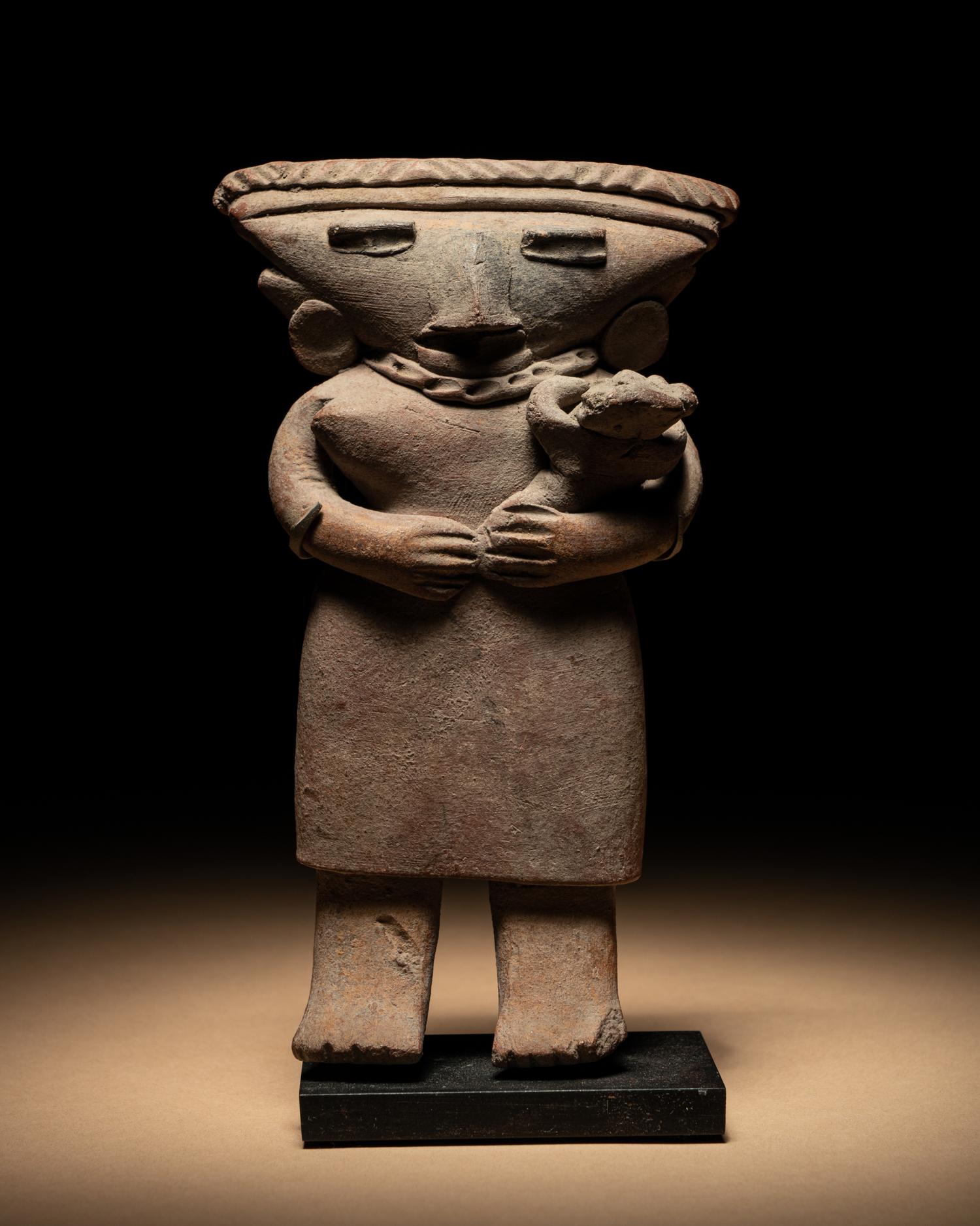 A Michoacan Standing Mother and Child