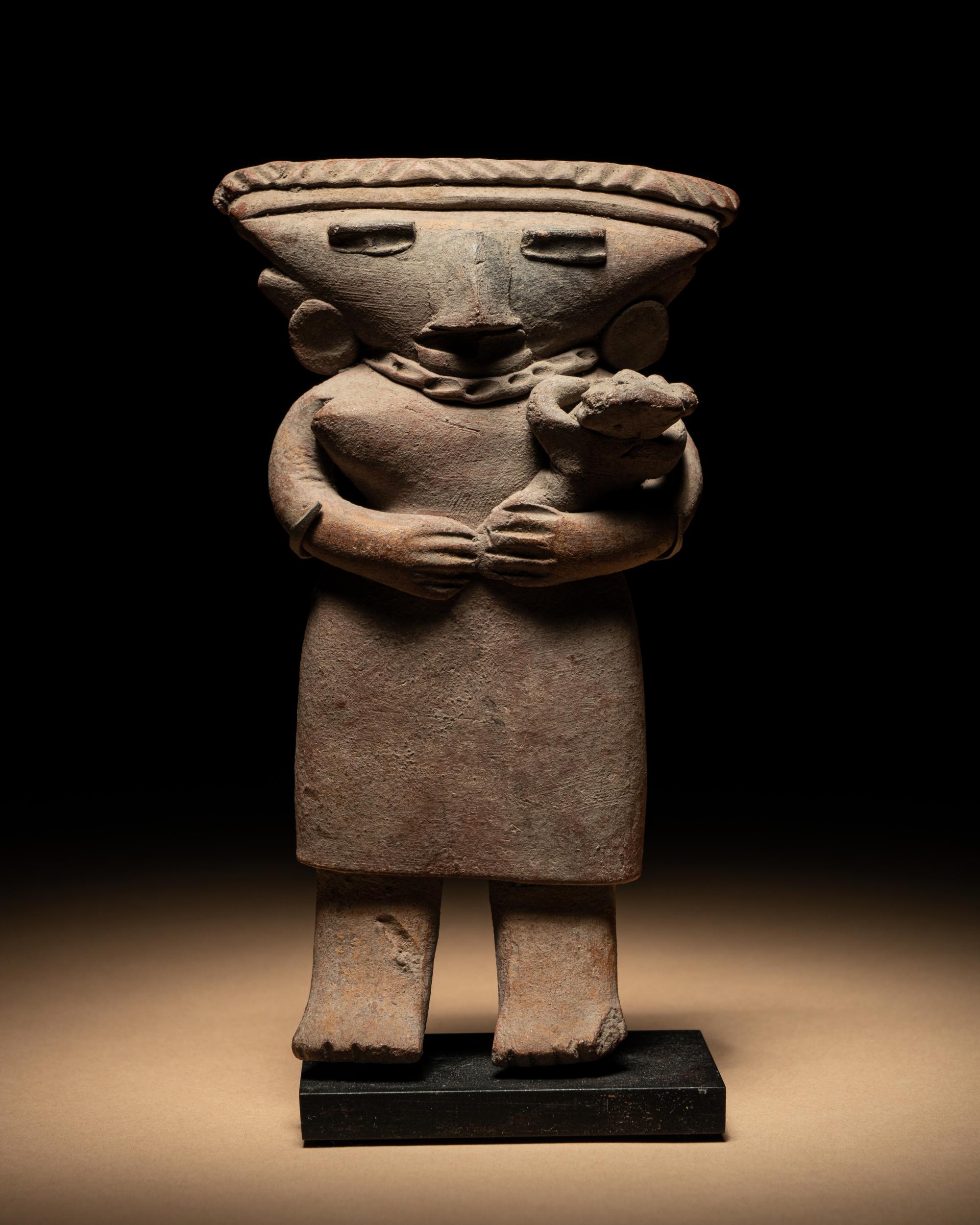 A Michoacan Standing Mother and Child