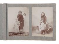 [NATIVE AMERICANS]. Album containing 25 photographs of Native American subjects from Indian Territory, incl. 2 images of Geronimo and works by Lenny & Sawyer and Will Soule.