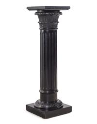 An Italian Ebonized Columnar Pedestal