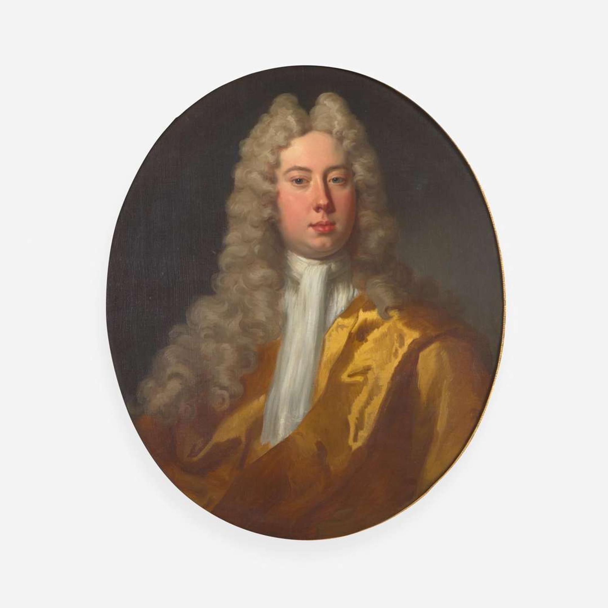 Manner of Sir Peter Lely (British, 1618–1680) Pendant Portraits, Bust-Length (2)