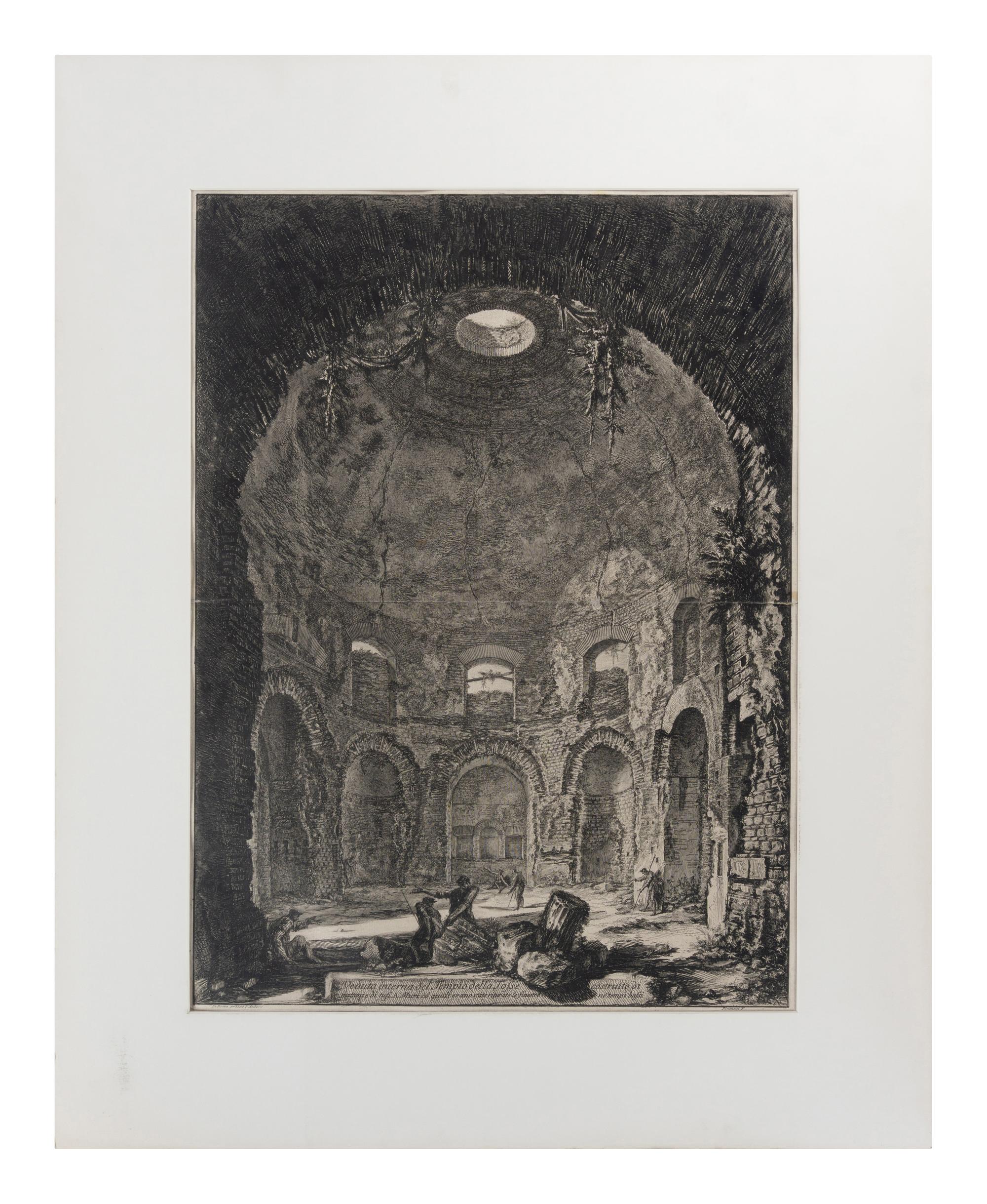 A group of 12 plates from Vedute di Roma and Le Antichità Romane , 18th century