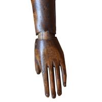 An Articulated Wood Artist's Drawing Model 9" W x 4" D x 32.5" H — France, Circa 1910