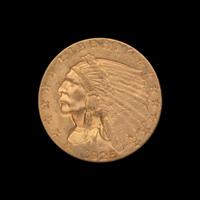 A 1925-D Indian Head $2.50 Gold Coin