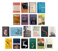 UPDIKE, John (1932-2009). A group of 19 FIRST EDITIONS of Updike’s works, MANY SIGNED, comprising: