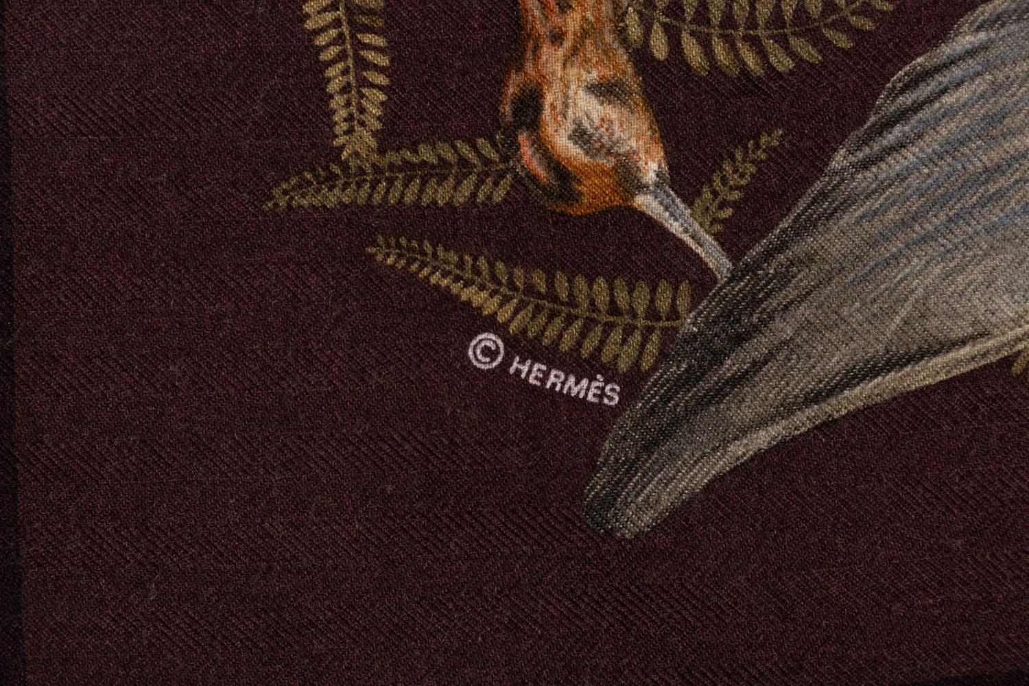 Two Hermès 90cm Cashmere/Silk Scarves