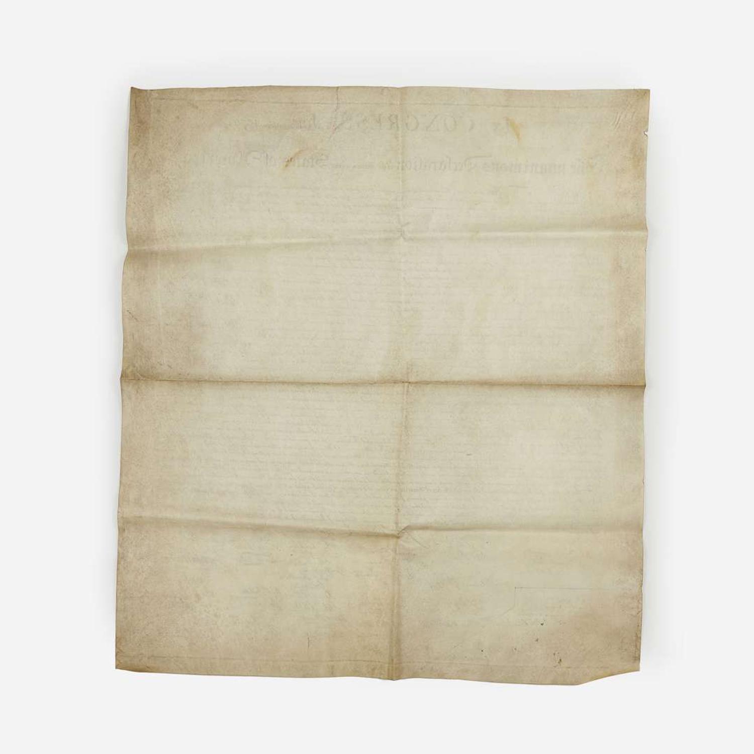 [Stone, William J.] In Congress, July 4, 1776. The unanimous Declaration of the thirteen united States of America