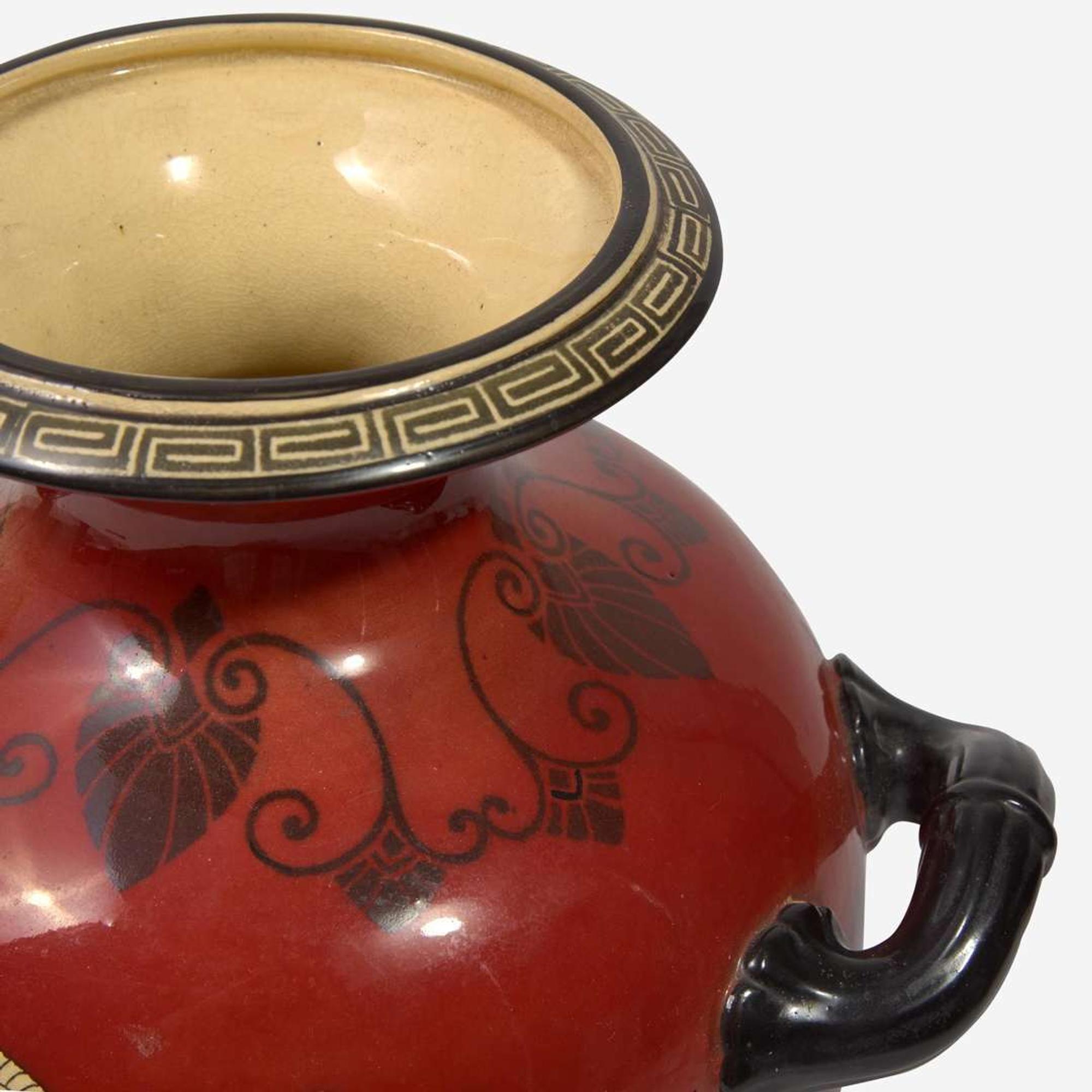 Roseville Pottery (American, active 1890-1954) Rare Rozane Olympic Hydria, USA, circa 1910