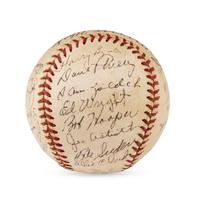 A 1952 Philadelphia Athletics Team Signed Autograph Baseball (JSA Letter of Authenticity)
