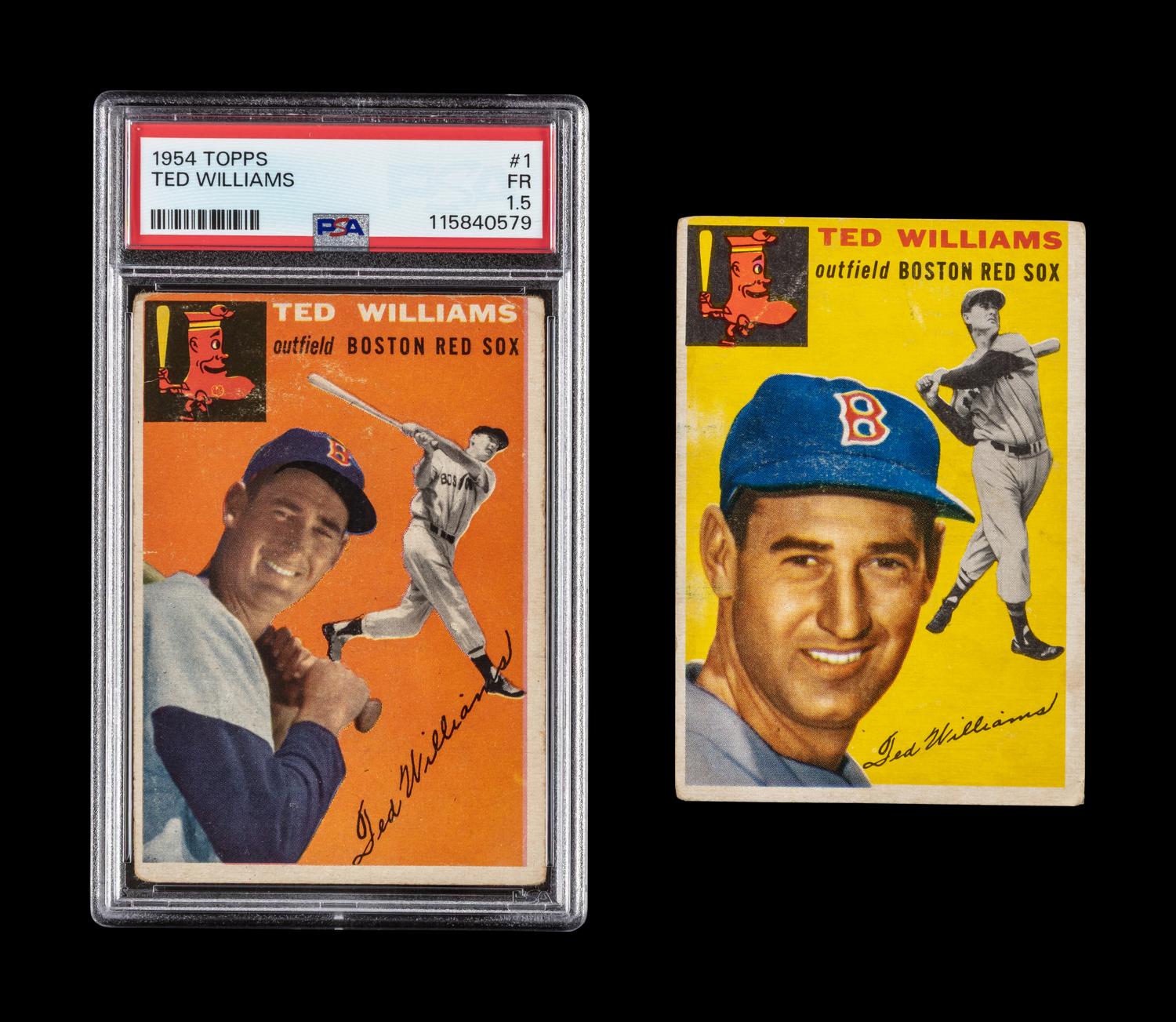 A Collection of PSA Graded 1954 Topps Ted Williams Baseball Cards