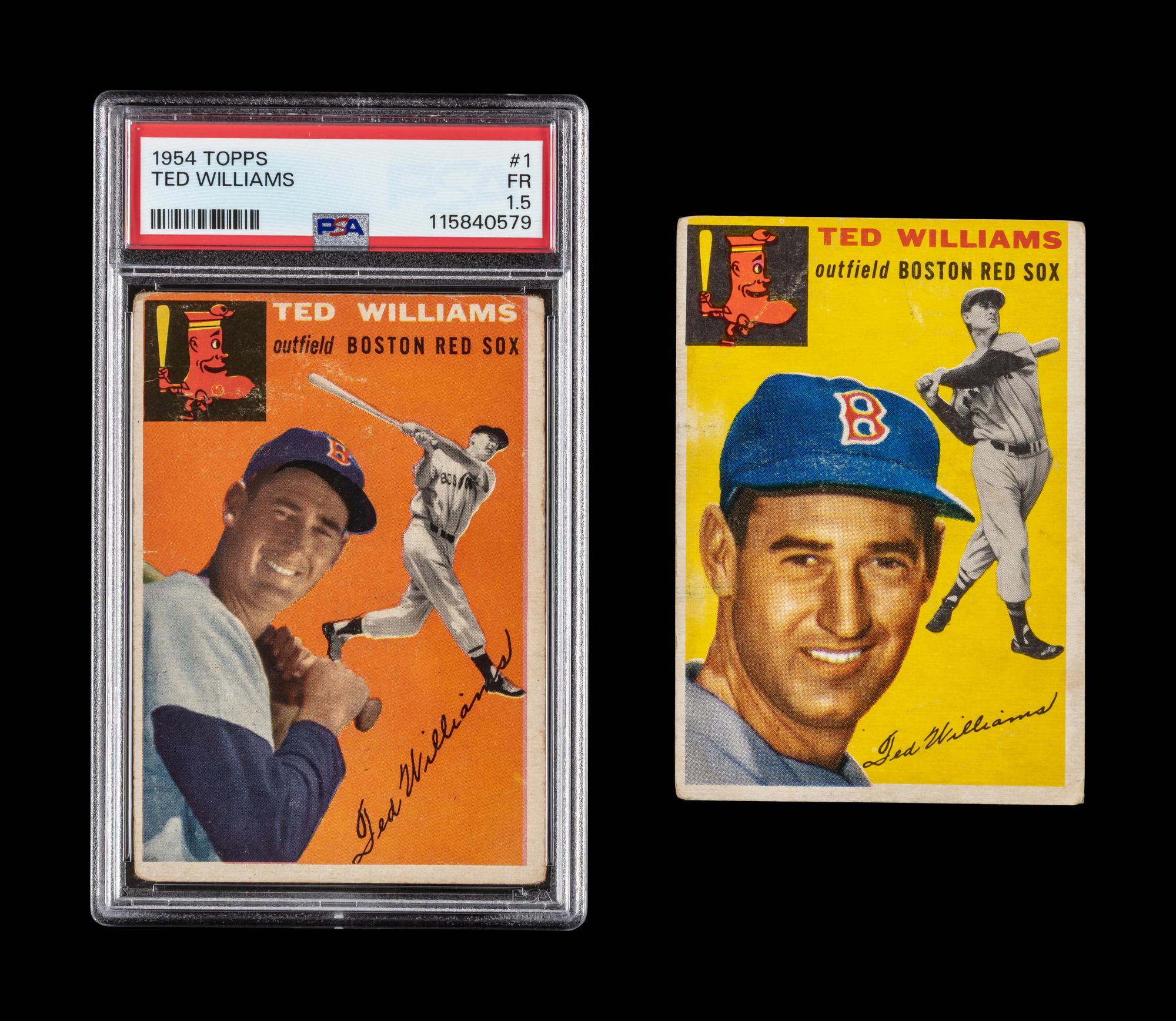 A Collection of PSA Graded 1954 Topps Ted Williams Baseball Cards