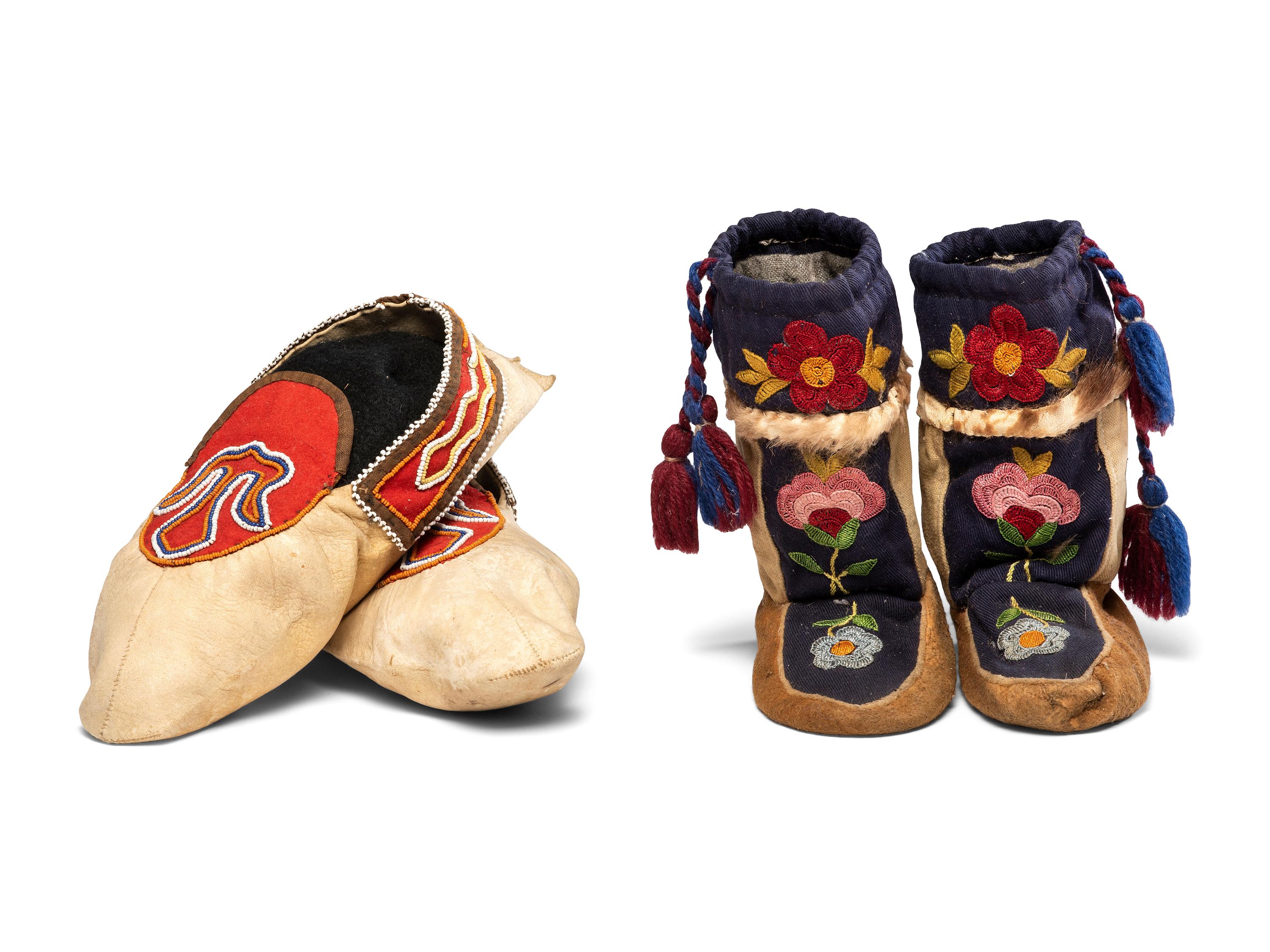 Tlingit and Athapaskan Child's Mukluks