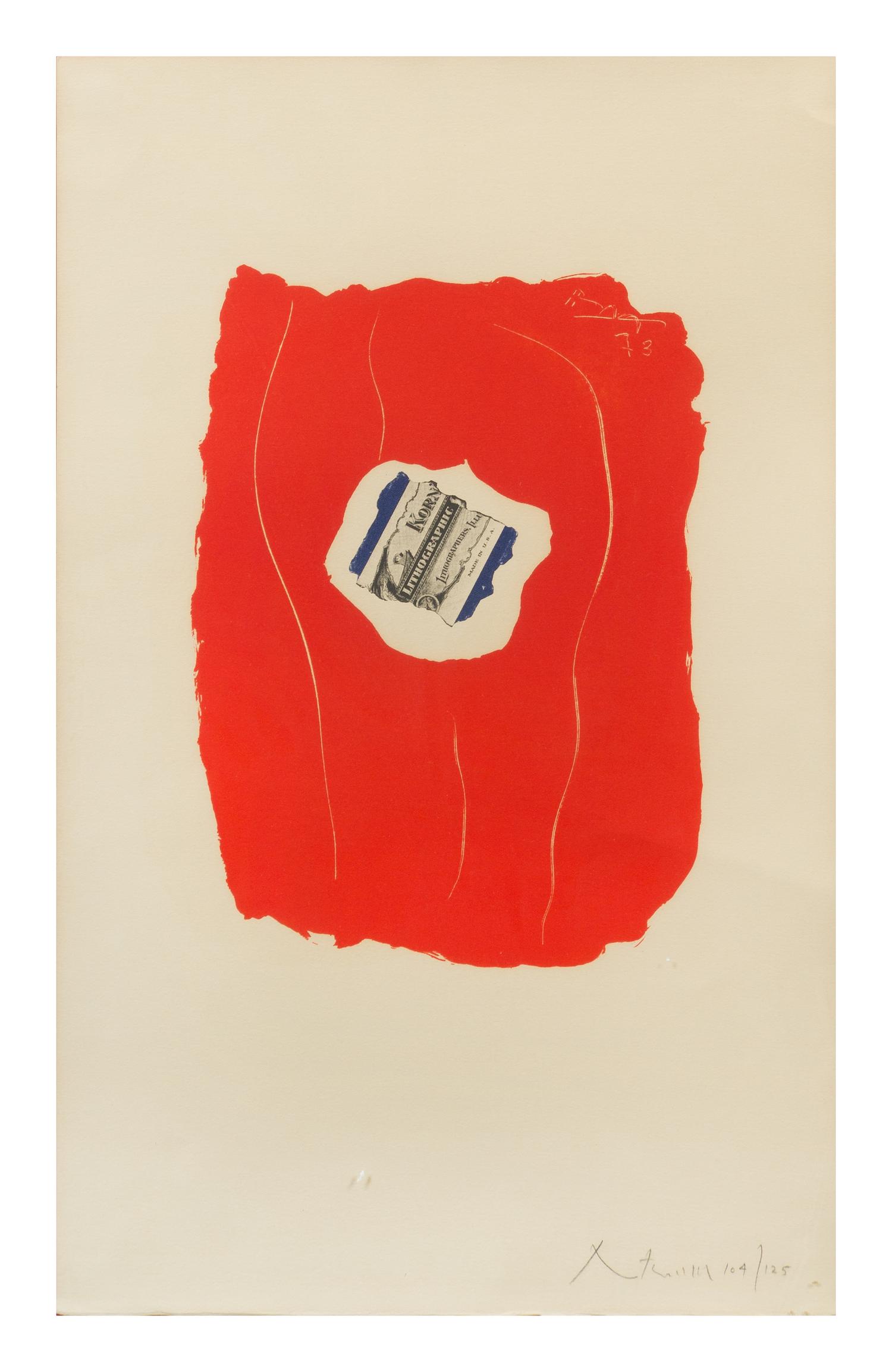 Robert Motherwell, (American, 1915-1991), Tricolor