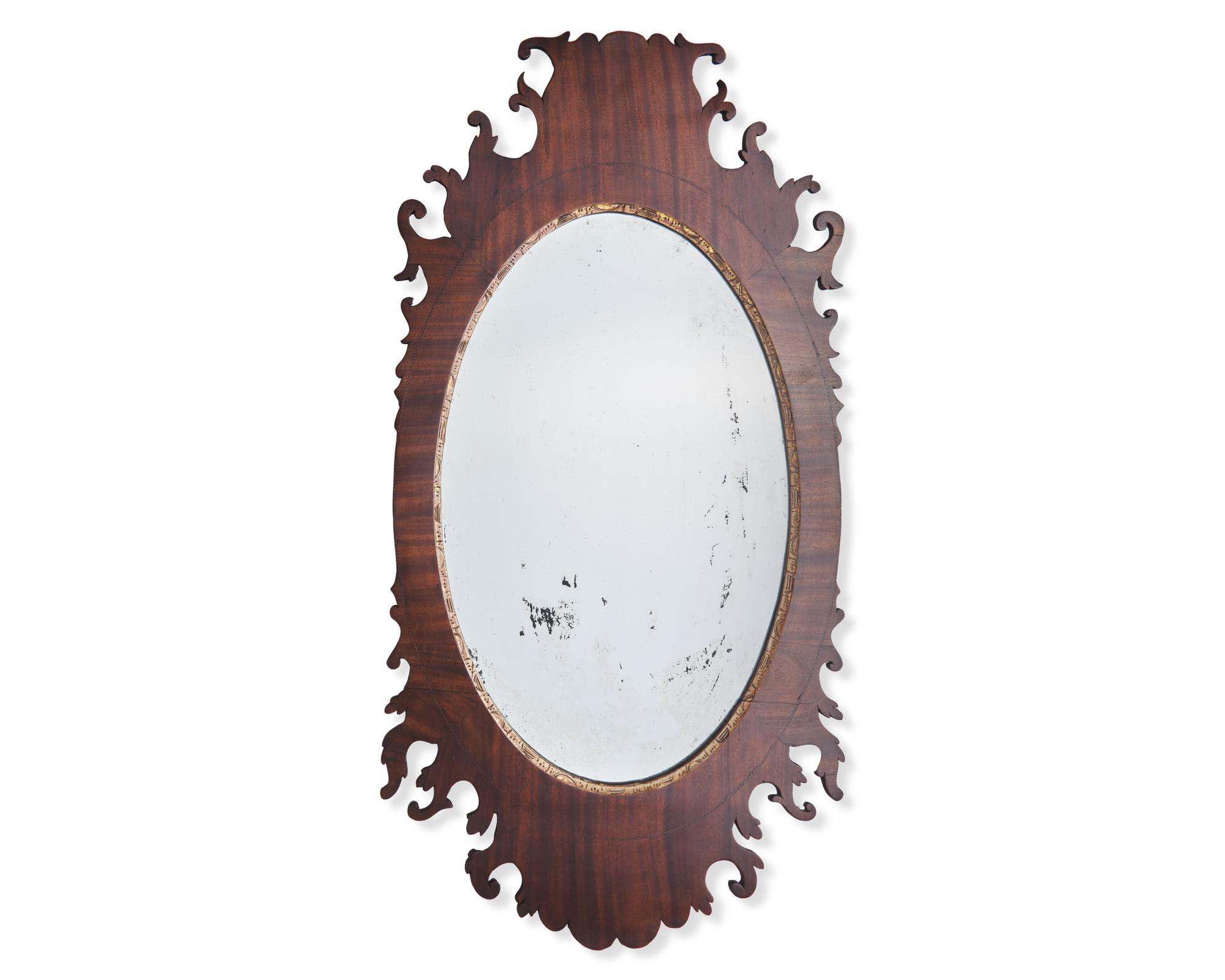 A George III Mahogany Mirror