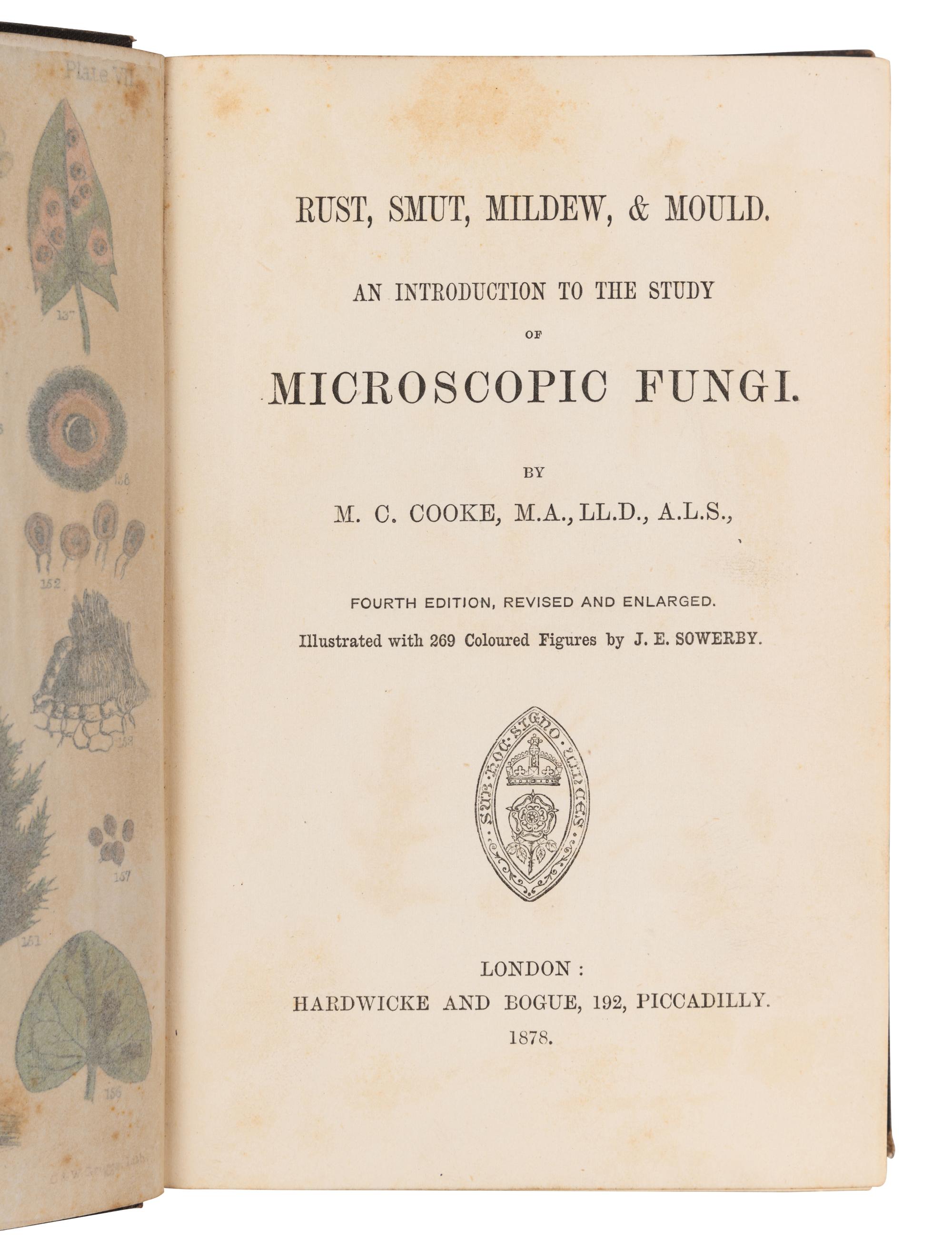 [FUNGUS]. BADHAM, Charles David (1805-1857). A Treatise on the Esculent Funguses of England . Frederick Currey, editor. London: Lovell Reeve & Co., 1863.