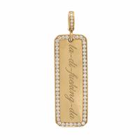 Yellow Gold and Diamond 'La-Di-Da' Pendant