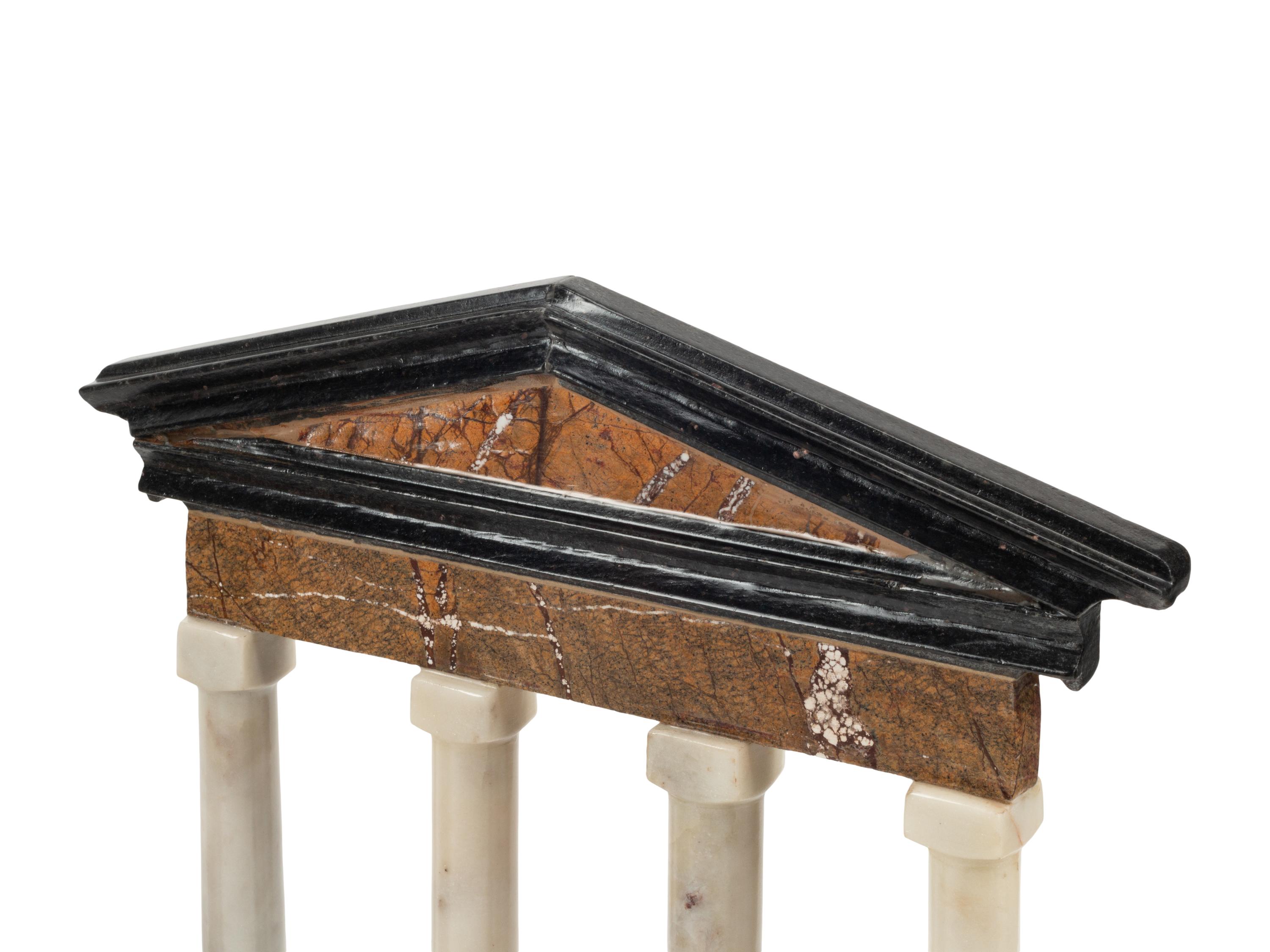 Five Grand Tour Style Marble Models of Ruins