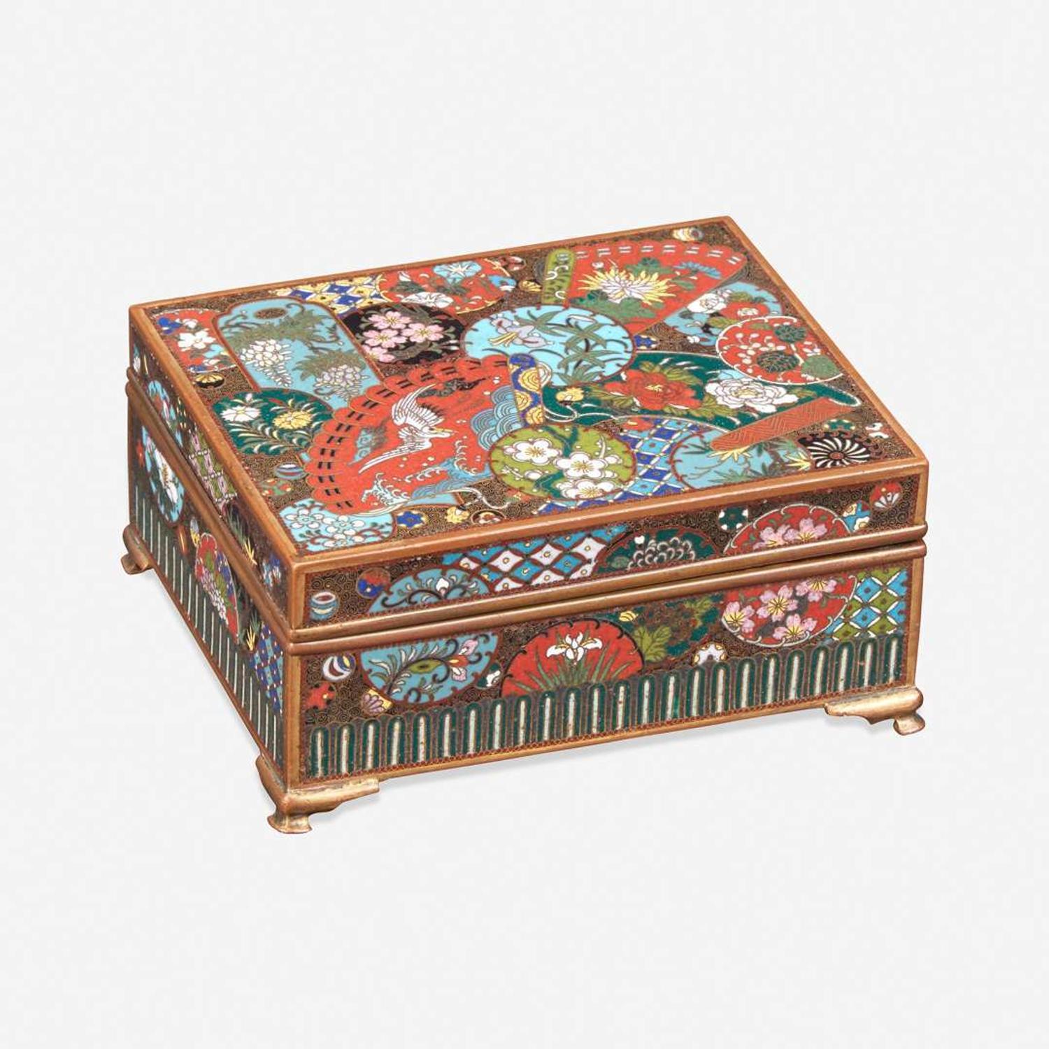 A fine Japanese Cloisonné box 日本珐琅盒子 Late 19th century ??????